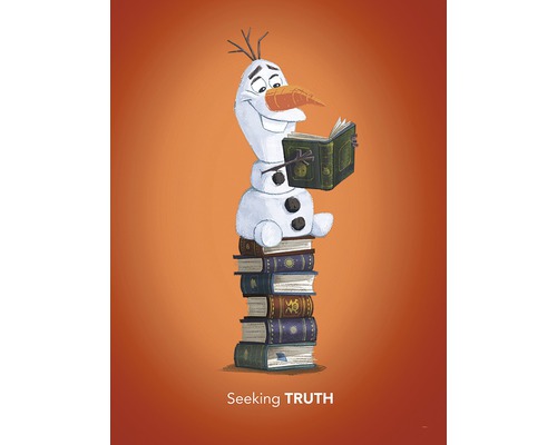 KOMAR Poster Frozen Olaf Reading 30x40 cm
