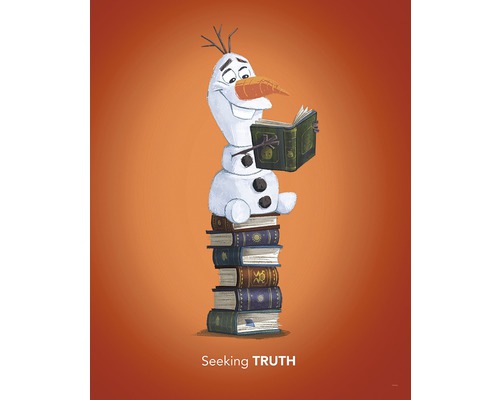 KOMAR Poster Frozen Olaf Reading 40x50 cm