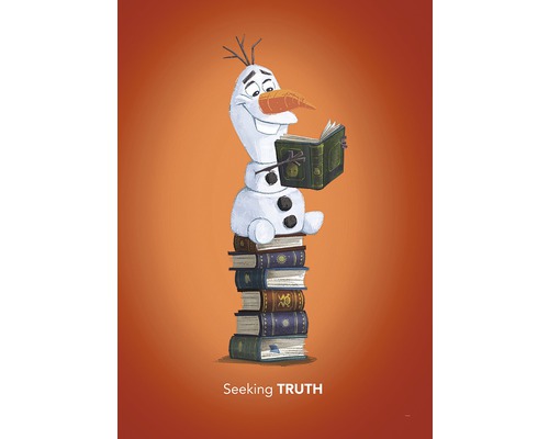KOMAR Poster Frozen Olaf Reading 50x70 cm