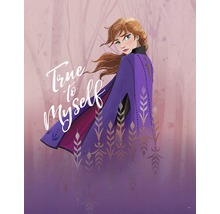 Anna uit Frozen met het opschrift True to Myself