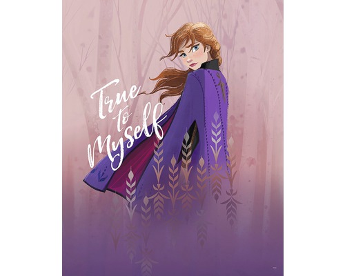 Anna uit Frozen met het opschrift True to Myself