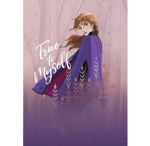 Illustratie van Anna uit Frozen met het opschrift True to myself