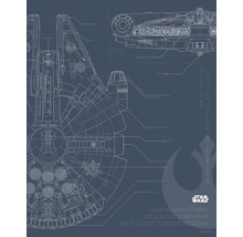 KOMAR Poster Star Wars Blueprint Falcon 40x50 cm