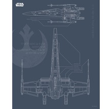 Star Wars X-Wing bouwtekening poster
