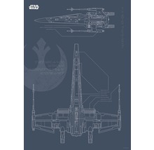 Star Wars X-Wing Starfighter bouwplan illustratie
