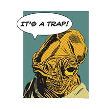 KOMAR Poster Star Wars Classic Comic Quote Ackbar 40x50 cm