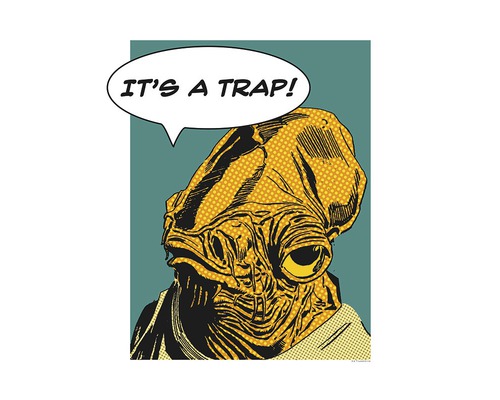 KOMAR Poster Star Wars Classic Comic Quote Ackbar 40x50 cm