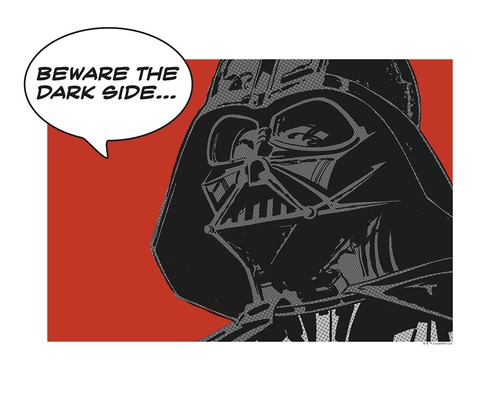 KOMAR Poster Star Wars Classic Comic Quote Vader 40x30 cm