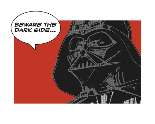 KOMAR Poster Star Wars Classic Comic Quote Vader 70x50 cm-0