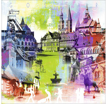 Goslar stadsgezicht collage met gebouwen en monumenten