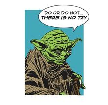 KOMAR Poster Star Wars Classic Comic Quote Yoda 30x40 cm