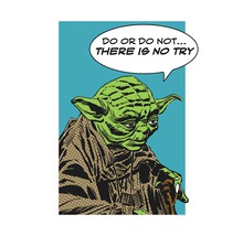 KOMAR Poster Star Wars Classic Comic Quote Yoda 50x70 cm
