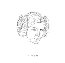KOMAR Poster Star Wars Classic Force Faces Leia 30x40 cm