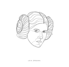 KOMAR Poster Star Wars Classic Force Faces Leia 40x50 cm