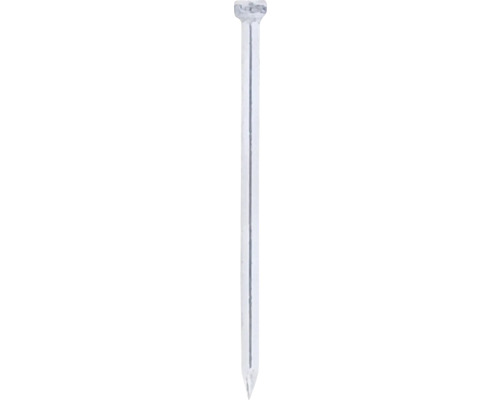DELTAFIX Draadnagel 1,2x20 mm verzonken kop RVS A2, 500 stuks Een enkele stalen nagel met een platte kop en een scherpe punt.