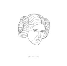 KOMAR Poster Star Wars Classic Force Faces Leia 50x70 cm