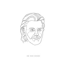 Obi Wan Kenobi lijntekening
