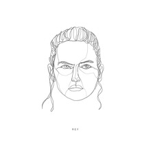 KOMAR Poster Star Wars Classic Force Faces Rey 30x40 cm