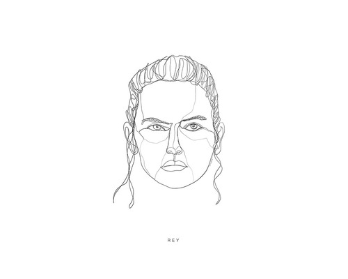 KOMAR Poster Star Wars Classic Force Faces Rey 50x70 cm