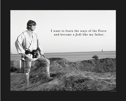 KOMAR Poster Star Wars Classic Luke Quote 50x40 cm