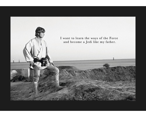 KOMAR Poster Star Wars Classic Luke Quote 70x50 cm