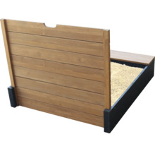 Houten zandbak met verstelbaar dak