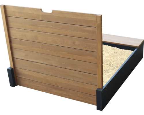 Houten zandbak met verstelbaar dak