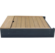 Houten zandbak met deksel