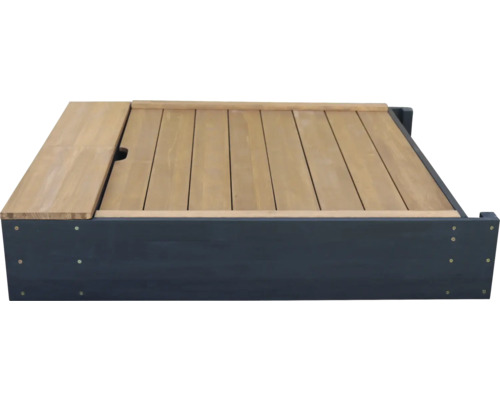 Houten zandbak met deksel