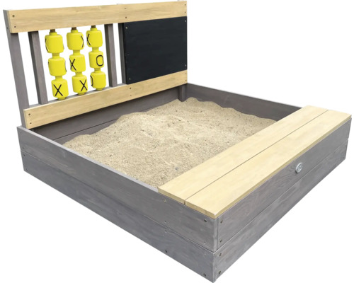 AXI Zandbak Kitty met boter-kaas-en-eieren grijs/bruin 100x100x21