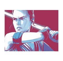 KOMAR Poster Star Wars Faces Rey 50x40 cm