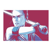 KOMAR Poster Star Wars Faces Rey 70x50 cm