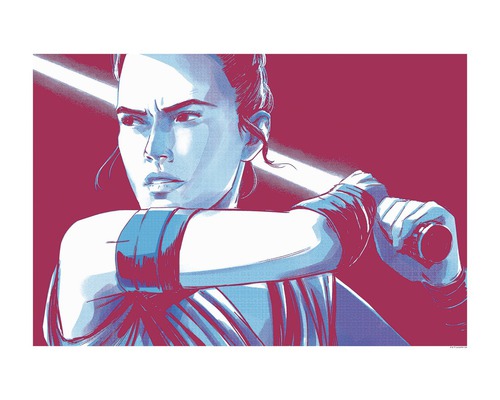 KOMAR Poster Star Wars Faces Rey 70x50 cm