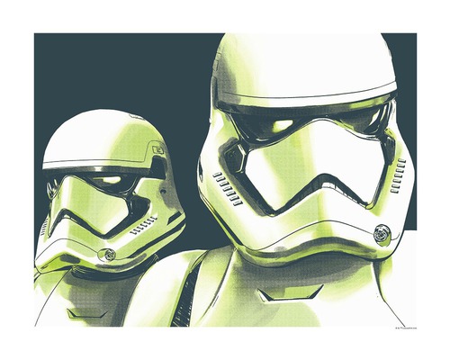 KOMAR Poster Star Wars Faces Stormtrooper 50x40 cm