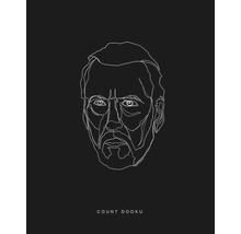 KOMAR Poster Star Wars Lines Dark Side Dooku 40x50 cm