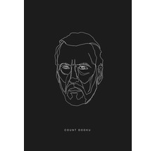 KOMAR Poster Star Wars Lines Dark Side Dooku 50x70 cm