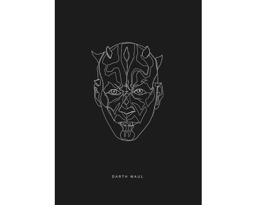 KOMAR Poster Star Wars Lines Dark Side Maul 50x70 cm