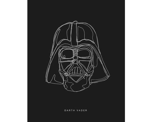 KOMAR Poster Star Wars Lines Dark Side Vader 40x50 cm