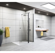 BREUER Inloopdouche Entra zwart 140 cm grijs