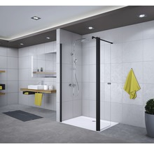 BREUER Inloopdouche Entra zwart 120 cm lines