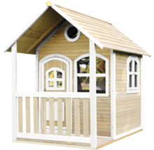 Houten speelhuis voor kinderen met veranda en ramen