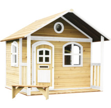 Houten speelhuis met veranda en bank