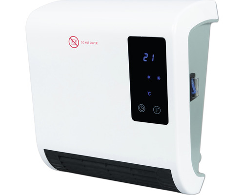 Wandkachel met digitale display en bedieningspaneel