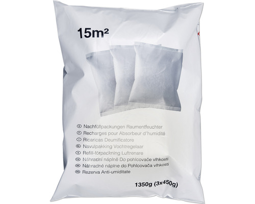 Vochtvreter navulling neutraal 450 g 3 stuks Vochtvreter navulling neutraal 450 g 3 stuks