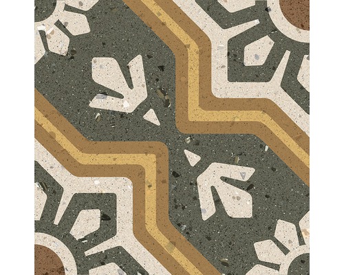 Wand- en vloertegel Casablanca meerkleurig 20x20 cm Decoratieve tegel met geometrisch patroon