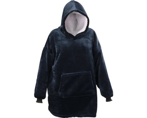 UNIQUE LIVING Hoodie oversized Puck donkerblauw 87x70 cm