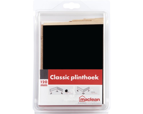 Plint hoekstuk, 120 mm, voor het verbinden van plinten