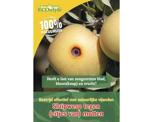 ECOSTYLE Sluipwesp tegen de eitjes van motten goed voor 15m² ECOSTYLE Sluipwesp tegen de eitjes van motten goed voor 15m²