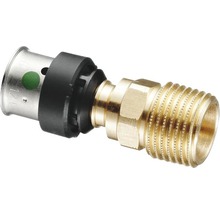 Persfitting met buitendraad van messing voor sanitair en verwarming