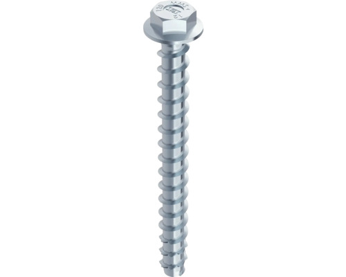 HECO MULTI-MONTI-plus SS Betonschroef 7,5x80 mm zeskantkop met aangeperste ring blauw verzinkt, 50 stuks HECO MULTI-MONTI-plus SS Betonschroef 7,5x80 mm zeskantkop met aangeperste ring blauw verzinkt, 50 stuks